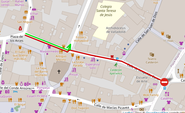 La calle Leopoldo Cano, cortada al tráfico desde hoy y hasta el 3 de septiembre por obras de pavimentación