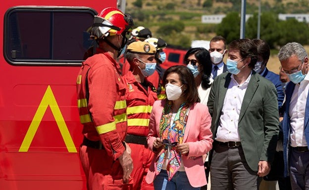 La UME en Cebreros muestra su lucha contra los incendios forestales