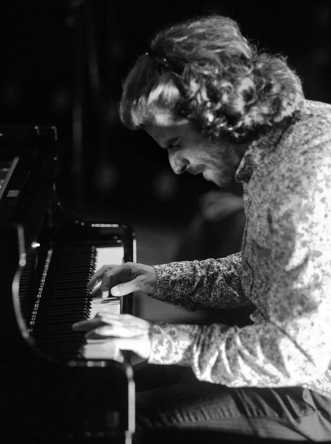 El baterista Gonzalo del Val y la trompeta de Benet Palet, en el Festival de Jazz de Medina del Campo