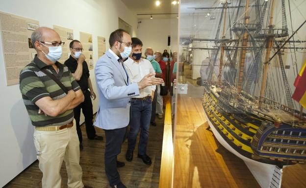 Ciudad Rodrigo exhibe en el Palacio de Los Águila cinco recreaciones de navíos de la Batalla de Trafalgar