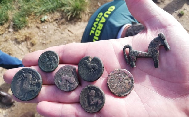 La Guardia Civil interviene en Soria más de 300 objetos arqueológicos supuestamente expoliados
