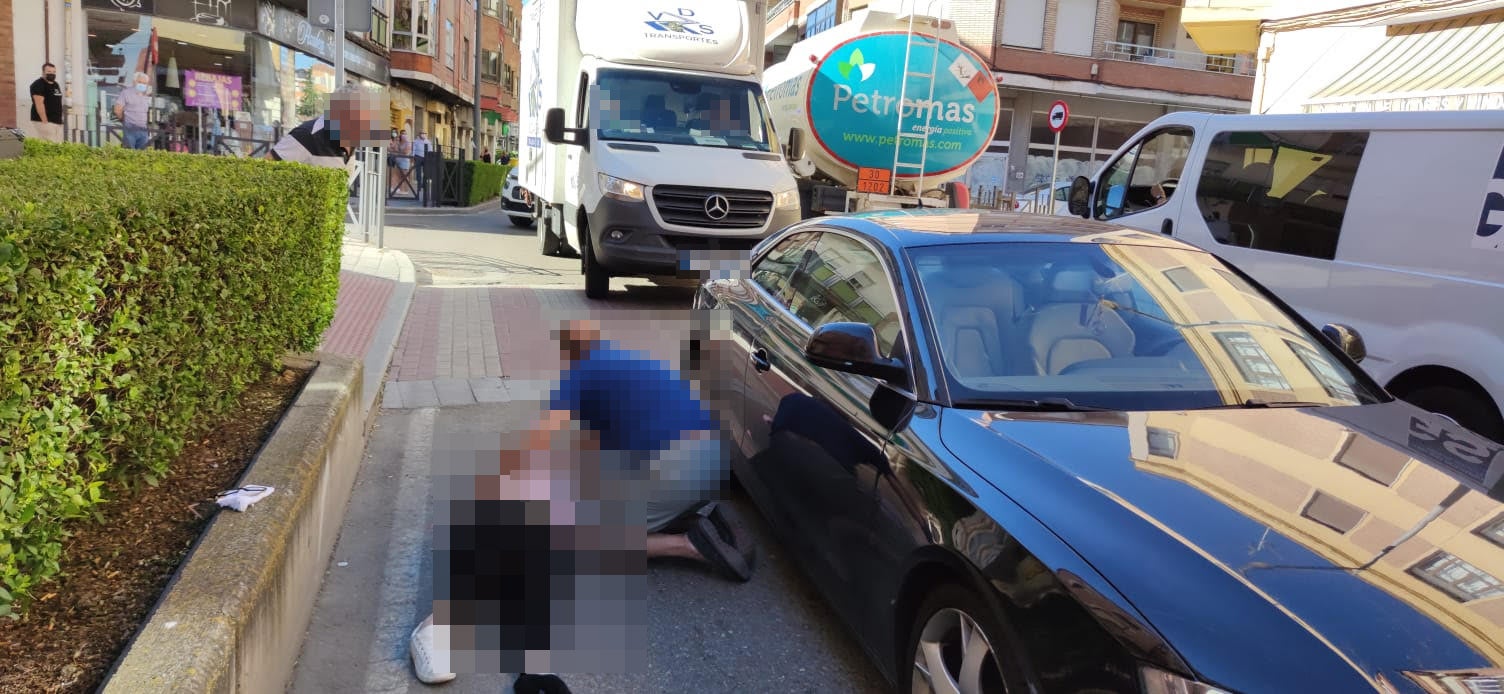 Una joven de 22 años, atropellada en la calle Valladolid de Medina del Campo
