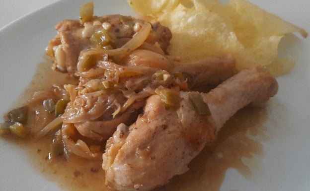 Muslitos de pollo guisados