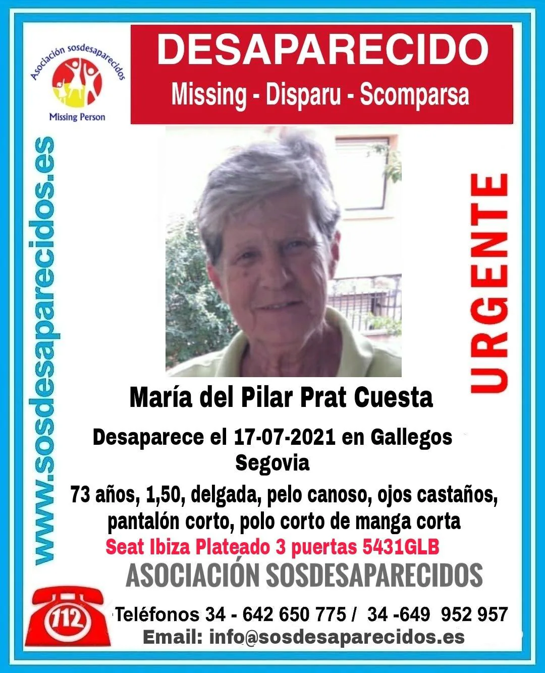 La Guardia Civil busca a una mujer de 73 años desaparecida en Gallegos