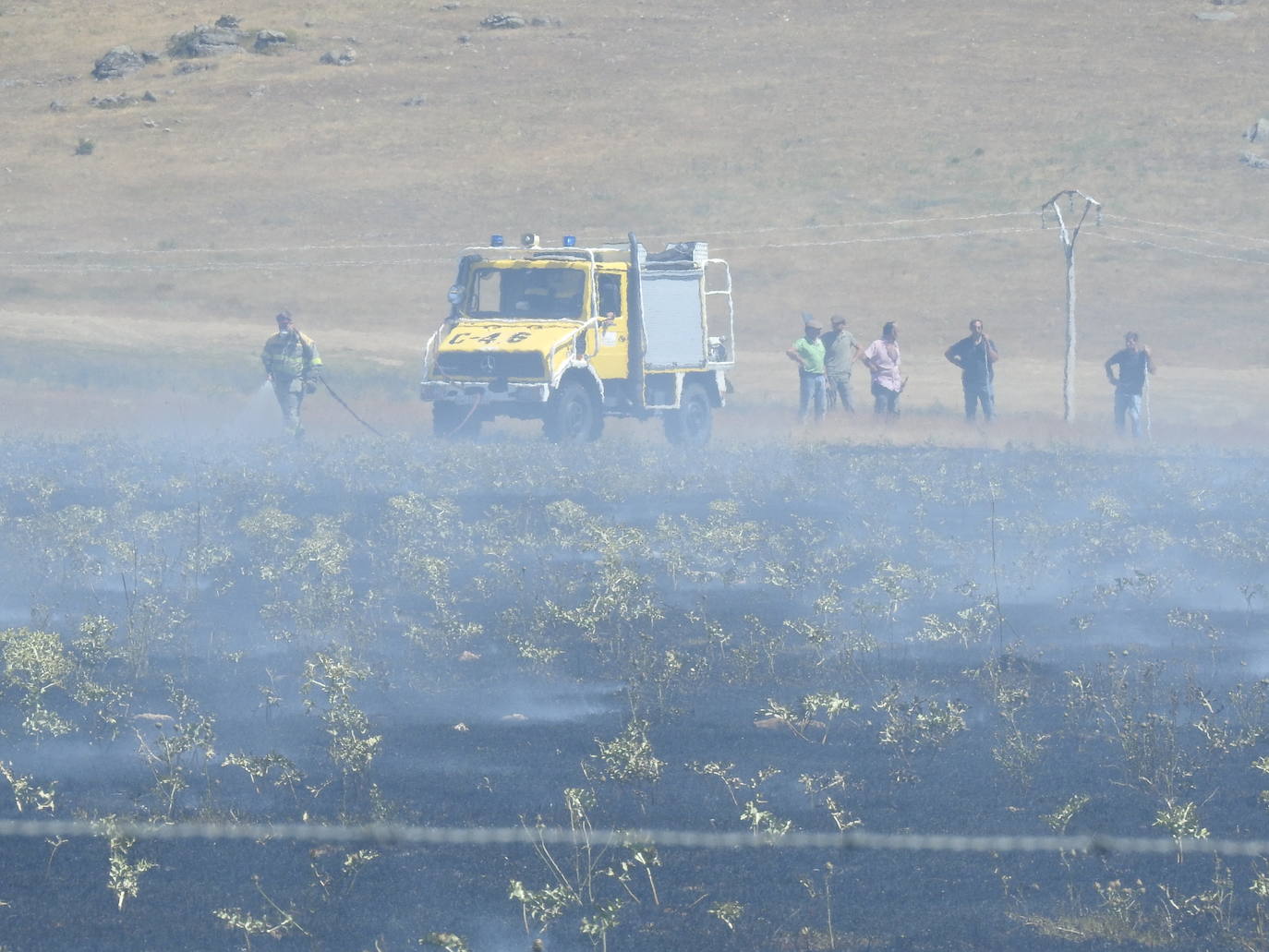 Villacastín sufre su tercer incendio en menos de una semana