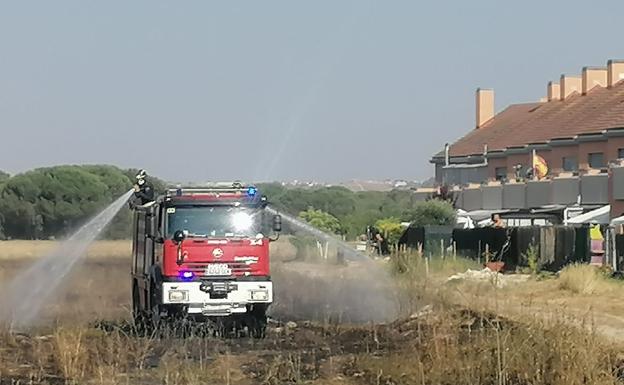 El incendio de Aldeamayor Golf se reactiva