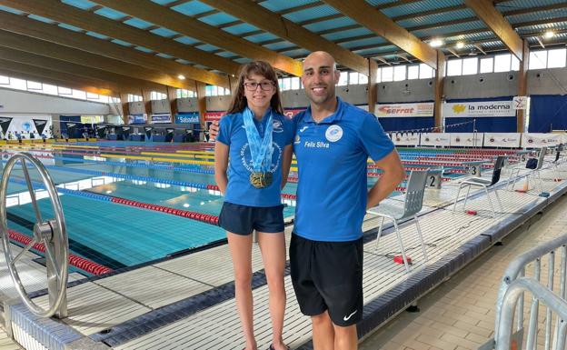 Nayara Pineda suma cuatro oros y una plata en el nacional infantil