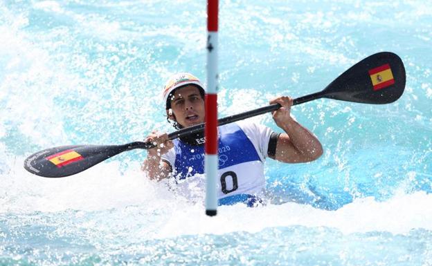 David Llorente, sin medalla ni diploma en la final de eslalon en kayak
