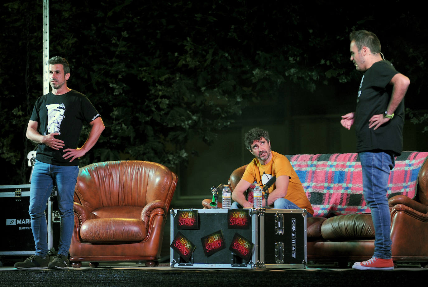 Los del Sótano, en la plaza España de Santovenia de Pisuerga