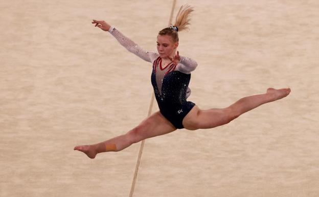 La estadounidense Jade Carey gana el oro en suelo