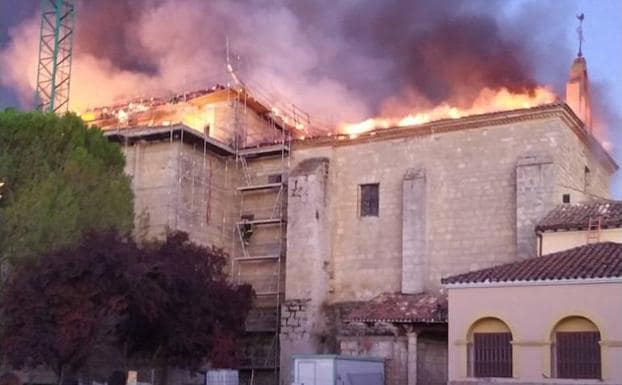 Cae la cúpula del santuario de Alconada, que sufrió dos incendios el pasado año