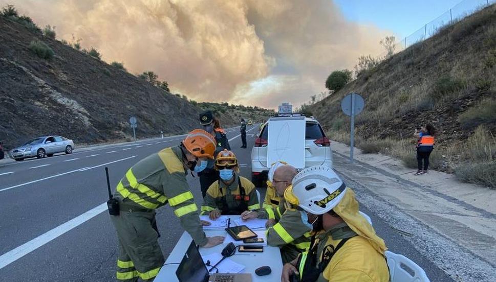 La Junta de Castilla y León estima en 800 hectáreas la superficie quemada en El Tiemblo