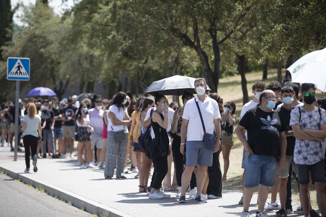 Vacunación masiva contra la covid de los jóvenes de entre 17 y 19 años en Valladolid