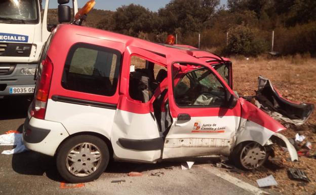 Muere uno de los tres heridos y se elevan a tres los fallecidos por el choque frontal en la N-631 de Zamora