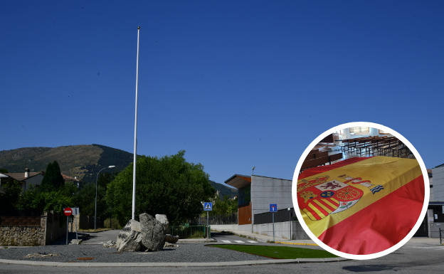 La Guardia Civil investiga a trece menores por robar la bandera de España de una rotonda de El Espinar
