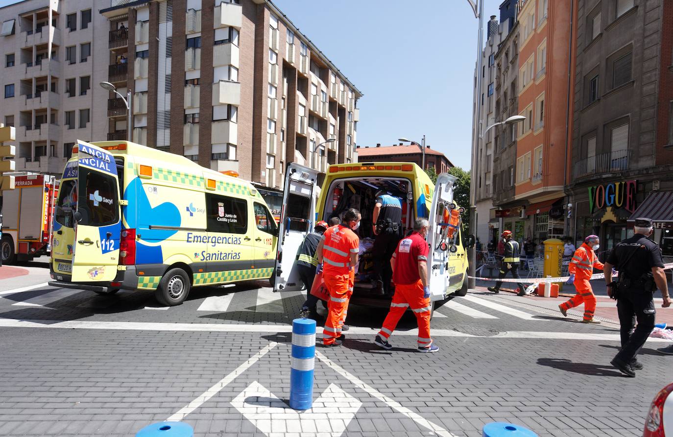 Un atropello múltiple en Ponferrada deja una mujer fallecida y cinco heridos
