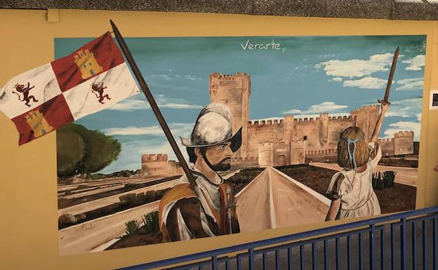 Medina del Campo inaugura su mural más renacentista de la feria