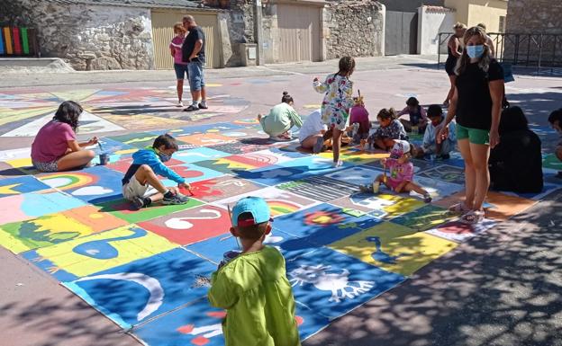 Los vecinos de Juzbado cierran el programa 'Arte en verano' con éxito