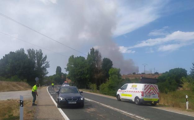 Alarma en Burgos por un incendio cerca de la fábrica de explosivos