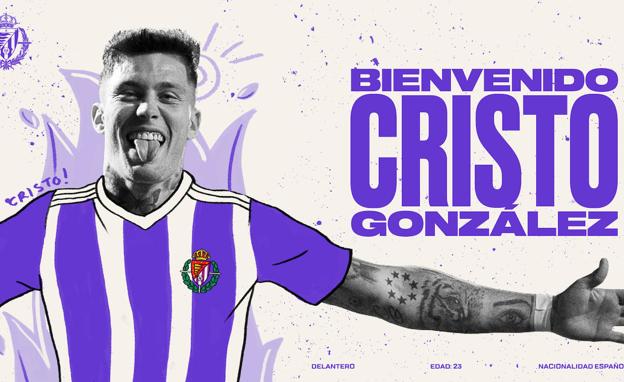 El Real Valladolid hace oficial el fichaje de Cristo González