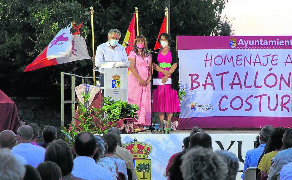 El Batallón de Costura perpetúa su recuerdo