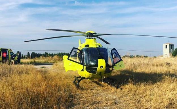 Herido de gravedad un ciclista al sufrir una caída en la localidad vallisoletana de Bahabón