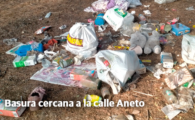 Los vecinos de Pinar de Jalón alertan de ocho focos de escombros en pocos metros