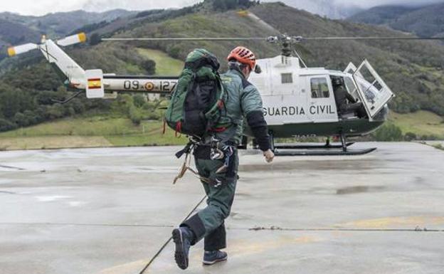 Rescatado un senderista lesionado en el brazo en el Canal Moro de Riaño