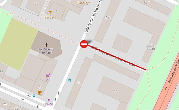 Las obras obligan a cortar la calle Miguel Sebastián Herrador hasta el viernes 3