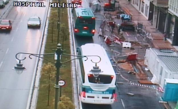 El corte de un carril del paseo Hospital Militar afectará a la circulación hasta octubre