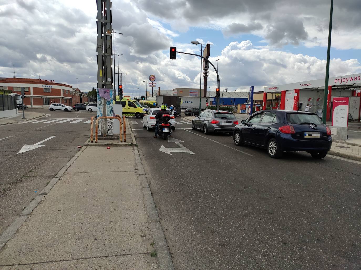 Dos heridos en un accidente en la vallisoletana avenida Zamora