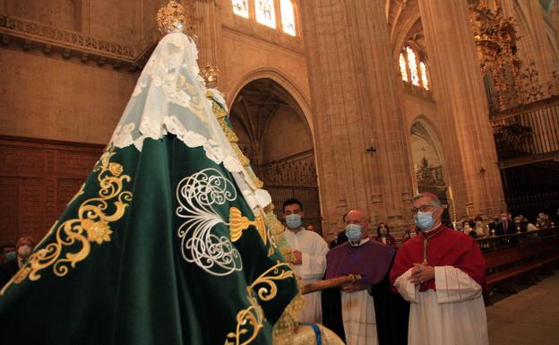 La recepción de la Virgen de la Fuencisla prescinde de la procesión y seguirá el guion del año pasado