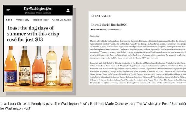 'The Washington Post' apuesta por el verdejo Green & Social de Cuatro Rayas