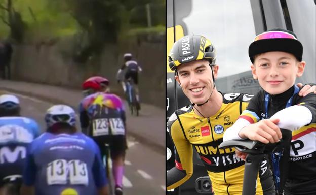 ¿Quién es el ciclista infantil del Tour de Britania que lideró la escapada del equipo de Roglic?