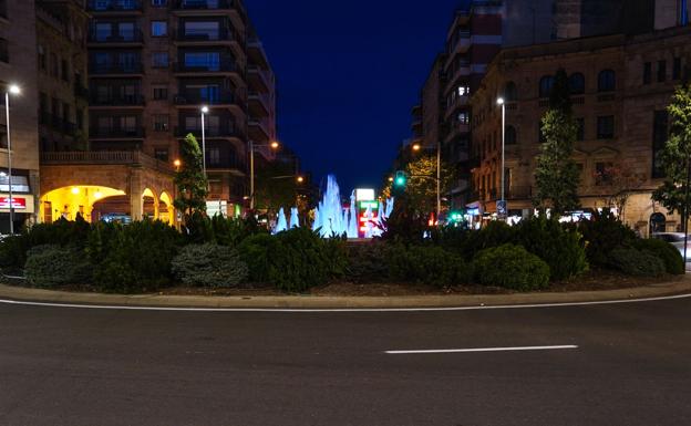 La fuente de la Puerta Zamora de Salamanca se ilumina mañana de color verde por el Día Mundial del Alzheimer
