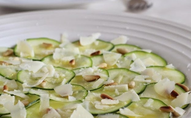 Carpaccio de calabacín