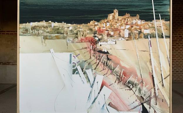 El segoviano Raúl Sánchez Muñoz gana el primer premio del Certamen de Pintura Rápida de Olmedo