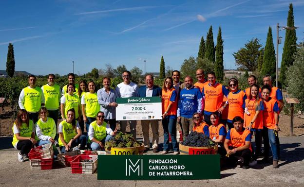 La vendima solidaria de las fundaciones Carlos Moro Matarromera y Grupo Sifu en la Ribera