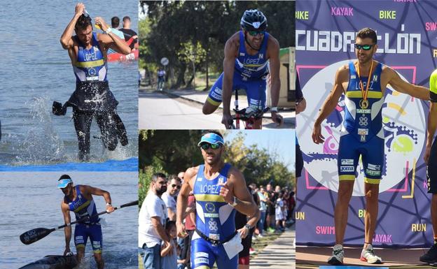 El vallisoletano Fran López, campeón del Mundo Master de Cuadriatlón
