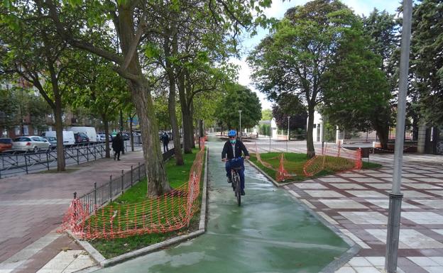 La Rondilla se incorpora a la red de carriles bici de Valladolid con un nuevo vial en la calle Mirabel