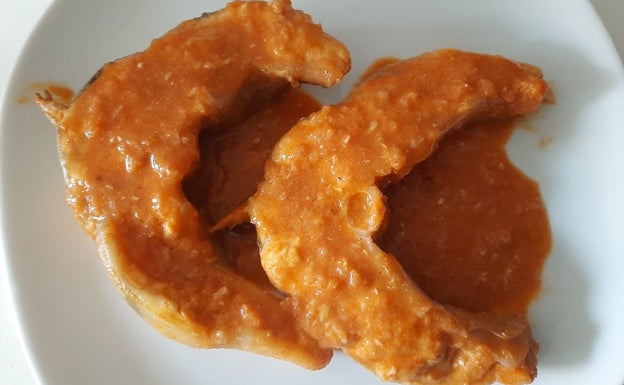 Sabroso congrio al pimentón