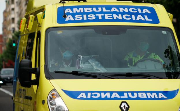 Un hombre de 50 años herido tras salirse de la vía en Villoria