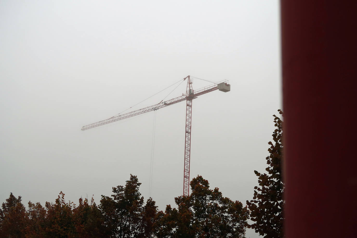 Primer día de niebla en Valladolid