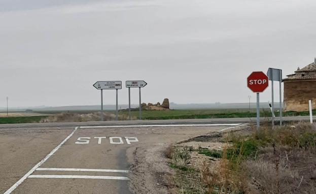 Seis pueblos de Tierra de Campos piden el arreglo de un peligroso cruce de la N-610