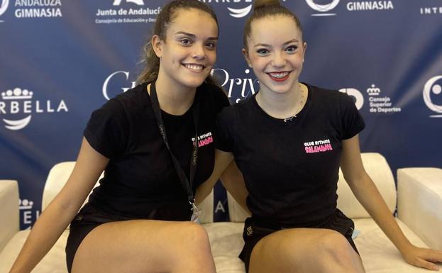 Dos gimnastas del Rítmica Salamanca brillan en Marbella en dos torneos internacionales