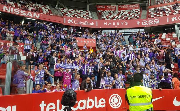 Casi 600 aficionados animarán al Real Valladolid en El Molinón