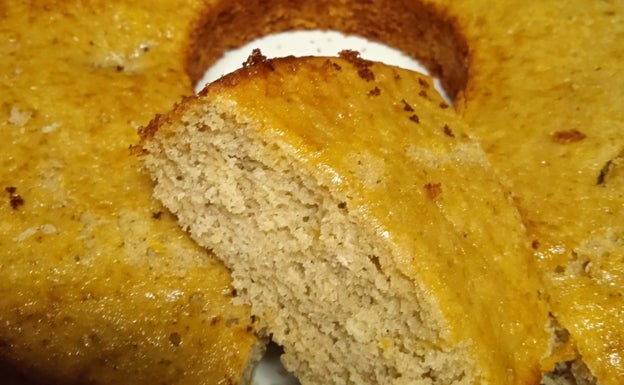 Delicioso bizcocho de plátano