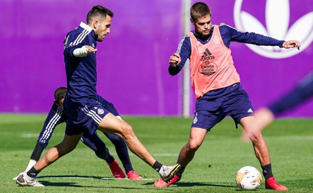 Trabajo táctico y ofensivo en el entrenamiento del Real Valladolid