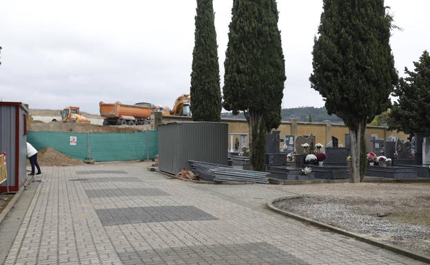 Las obras del cementerio de Palencia permitirán disponer de 1.400 nuevas sepulturas