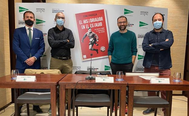 Toni Padilla presenta en Salamanca su último libro 'El historiador en el estadio'